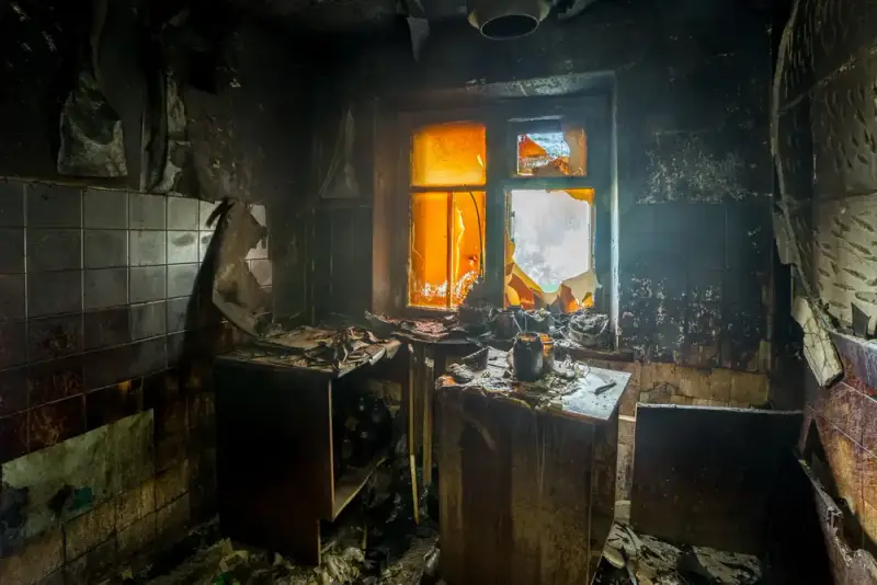 Fire Damage Cleanup professionals at work in Kent